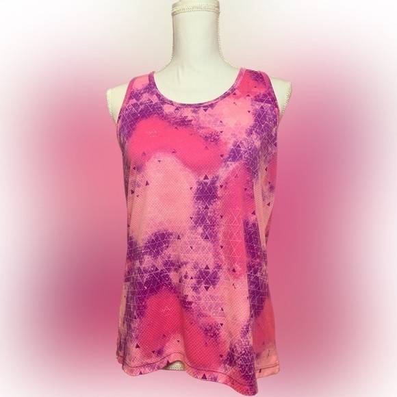 Danskin Now Pink Loose Fit Racerback Workout Tank Size Medium - Picture 1 of 4